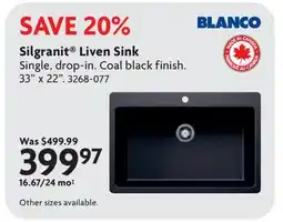 Home Hardware Silgranit Liven Sink offer