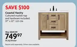 Home Hardware Coastal Vanity offer