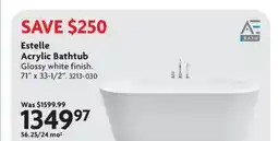 Home Hardware Estelle Acrylic Bathtub offer