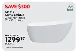 Home Hardware Athens Acrylic Bathtub offer
