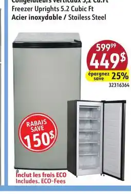 Sushi Shop Freezer Uprights 5.2 Cubic Ft offer