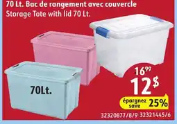 Sushi Shop Storage Tote with lid 70 Lt offer