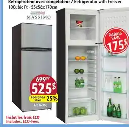 Sushi Shop Massimo Refrigerator with Freezer offer