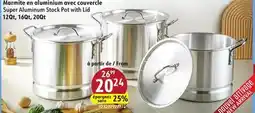 Sushi Shop Super Aluminum Stock Pot with Lid offer