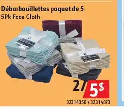 Sushi Shop 5Pk Face Cloth offer