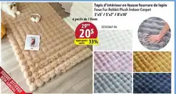 Sushi Shop Faux Fur Rabbit Plush Indoor Carpet offer