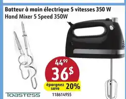 Sushi Shop Toastess Hand Mixer 5 Speed 350W offer