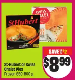 Chalo FreshCo St-Hubert or Swiss Chalet Pies Frozen 650-800 g offer