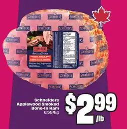Chalo FreshCo Schneiders Applewood Smoked Bone-In Ham offer