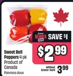 Chalo FreshCo Sweet Bell Peppers 4 pk Product of Canada offer