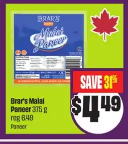 Chalo FreshCo Brar's Malai Paneer 375 g offer