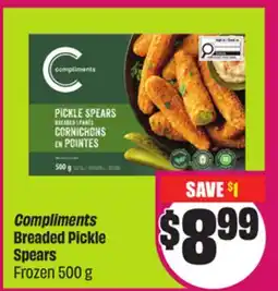 Chalo FreshCo Compliments Breaded Pickle Spears Frozen 500 g offer