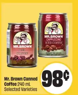 Chalo FreshCo Mr. Brown Canned Coffee 240 mL Selected Varieties Mid-Autumn offer
