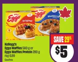 Chalo FreshCo Kellogg's Eggo Waffles 560 g or Eggo Waffles Protein 280 g offer