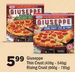 Chalo FreshCo Dr. Oetker Giuseppe Thin Crust (439g - 540g) Rising Crust (660g - 785g) offer