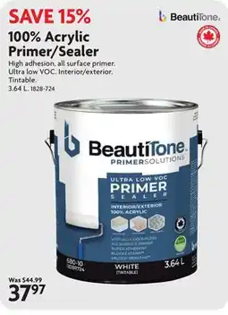 Home Hardware 100% Acrylic Primer/Sealer offer