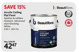 Home Hardware Acrylic Ceiling Flat Paint offer
