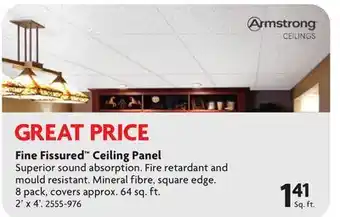 Home Hardware Fine Fissured Ceiling Panel offer