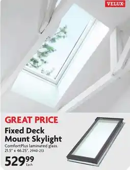 Home Hardware Fixed Deck Mount Skylight offer