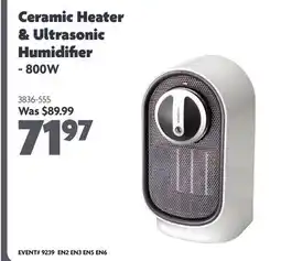 Home Hardware 800 W Ceramic Heater & Ultrasonic Humidifier offer