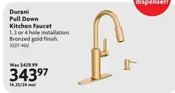 Home Hardware Durani Pull Down Kitchen Faucet offer