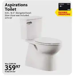 Home Hardware Aspirations Toilet offer