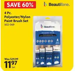 Home Hardware 4 Pc. Polyester/Nylon Paint Brush Set offer