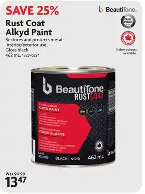 Home Hardware Rust Coat Alkyd Paint offer