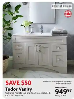 Home Hardware Tudor Vanity offer