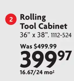 Home Hardware BENCHMARK Rolling Tool Cabinet offer