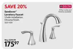 Home Hardware Sandover Lavatory Faucet offer
