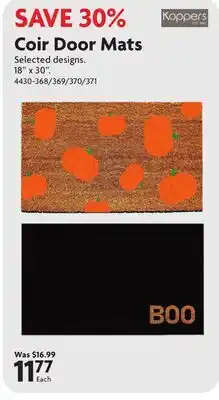 Home Hardware Coir Door Mats offer