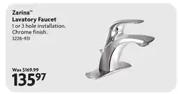 Home Hardware Zarina Lavatory Faucet offer