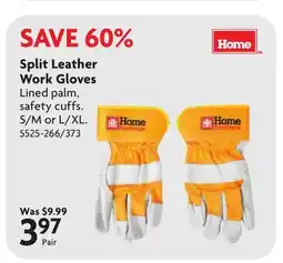 Home Hardware Split Leather Work Gloves offer