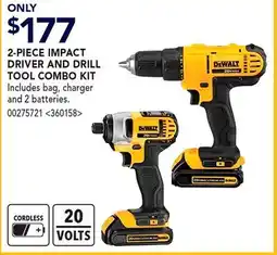 RONA 2-PIECE IMPACT DRIVER AND DRILL TOOL COMBO KIT offer
