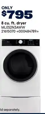 RONA MIDEA 8 cu. ft. dryer offer