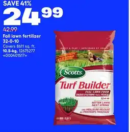 RONA Fall lawn fertilizer 32-0-10 offer