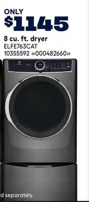 RONA 8 cu. ft. dryer offer