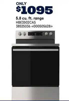 RONA HISENSE 5.8 cu. ft. range offer
