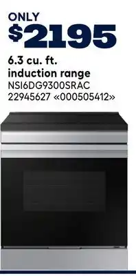 RONA 6.3 cu. ft. induction range offer
