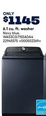 RONA SAMSUNG 6.1 cu. ft. washer offer