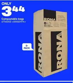 RONA Compostable bags offer