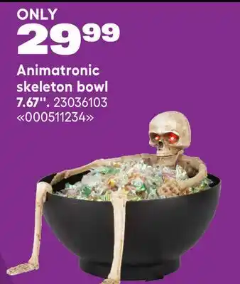 RONA Animatronic skeleton bowl 7.67'' offer