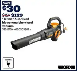 RONA Worx Trivac 3-in-1 leaf blower/mulcher/yard vacuum offer