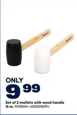 RONA Set of 2 maillets with wood handle 16 oz offer