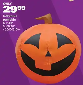 RONA Inflatable pumpkin 4' x 3.9' offer