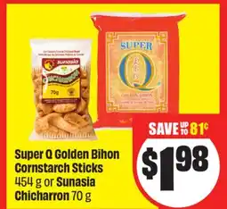FreshCo Super Q Golden Bihon Cornstarch Sticks 454 g or Sunasia Chicharron 70 g offer