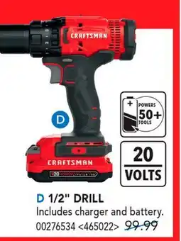 RONA CRAFTSMAN 1/2 DRILL offer