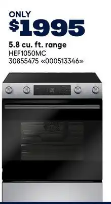 RONA 5.8 cu. ft. range offer