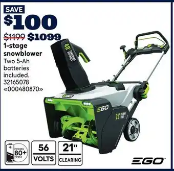 RONA 1-stage snowblower offer